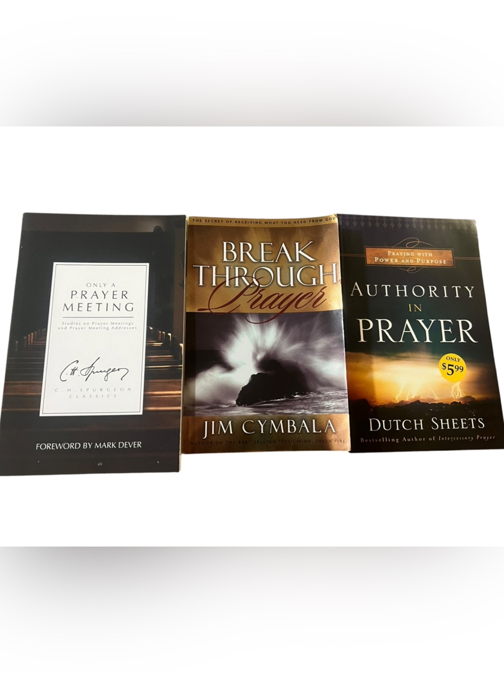 Christian Spiritual Prayer Books Collection Lot of 3 Books, Devotional